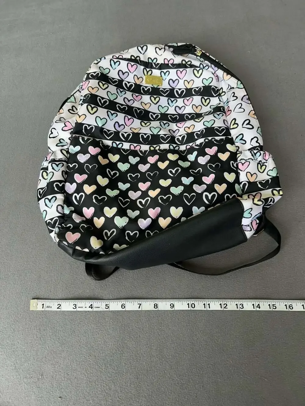 Luv Betsey by Betsey Johnson Pastel Hearts Pattern Backpack